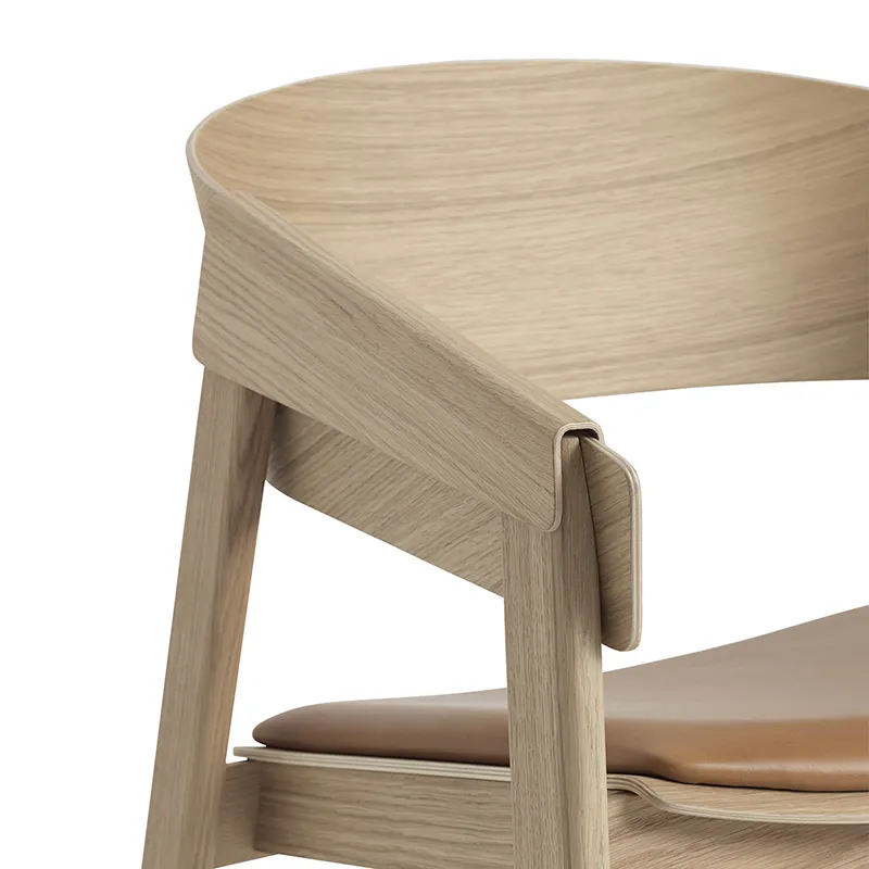 Cover Lounge Chair - Refine Leather Cognac Oak