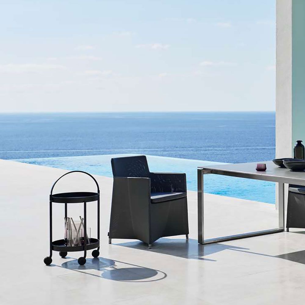 Roll Vagn / Sidobord Lava Grey