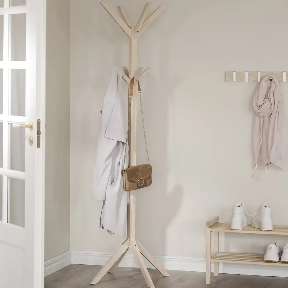 Confetti klädhängare vitpigmenterad ek