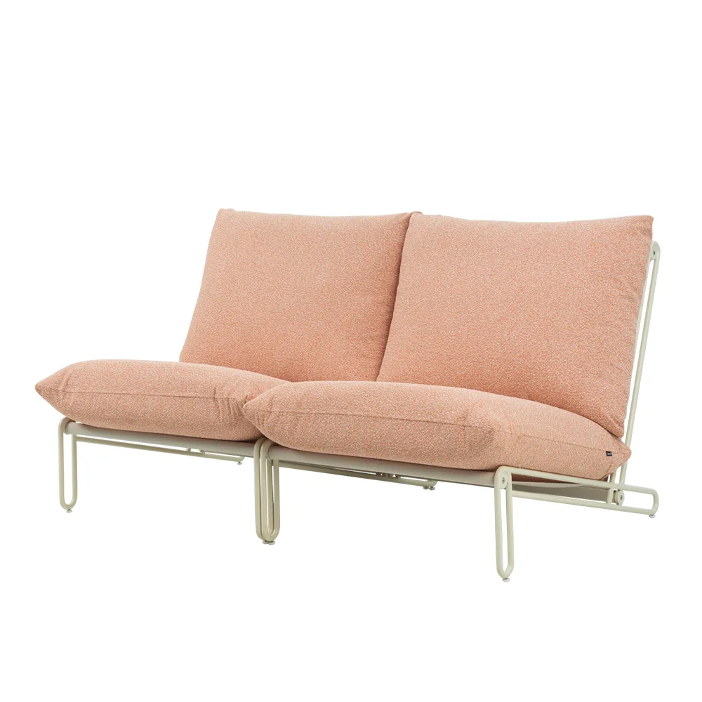 Blixt fåtölj  Pearl white / Teddy orange