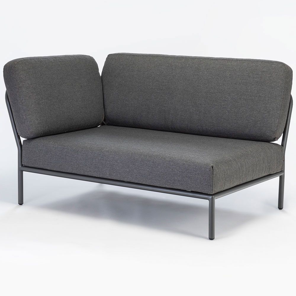 Level avslutsdel vänster grå aluminium 