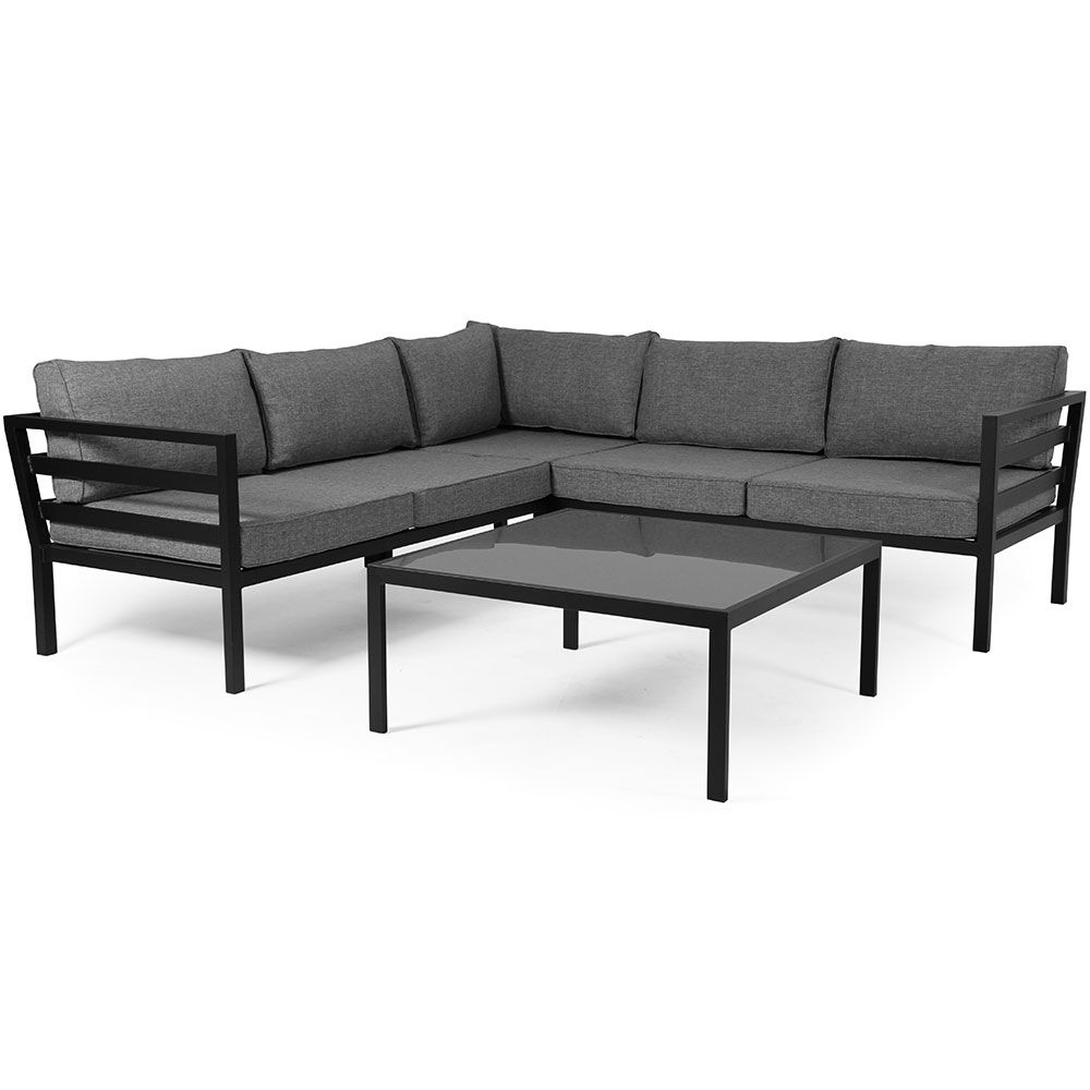 Weldon loungegrupp svart 