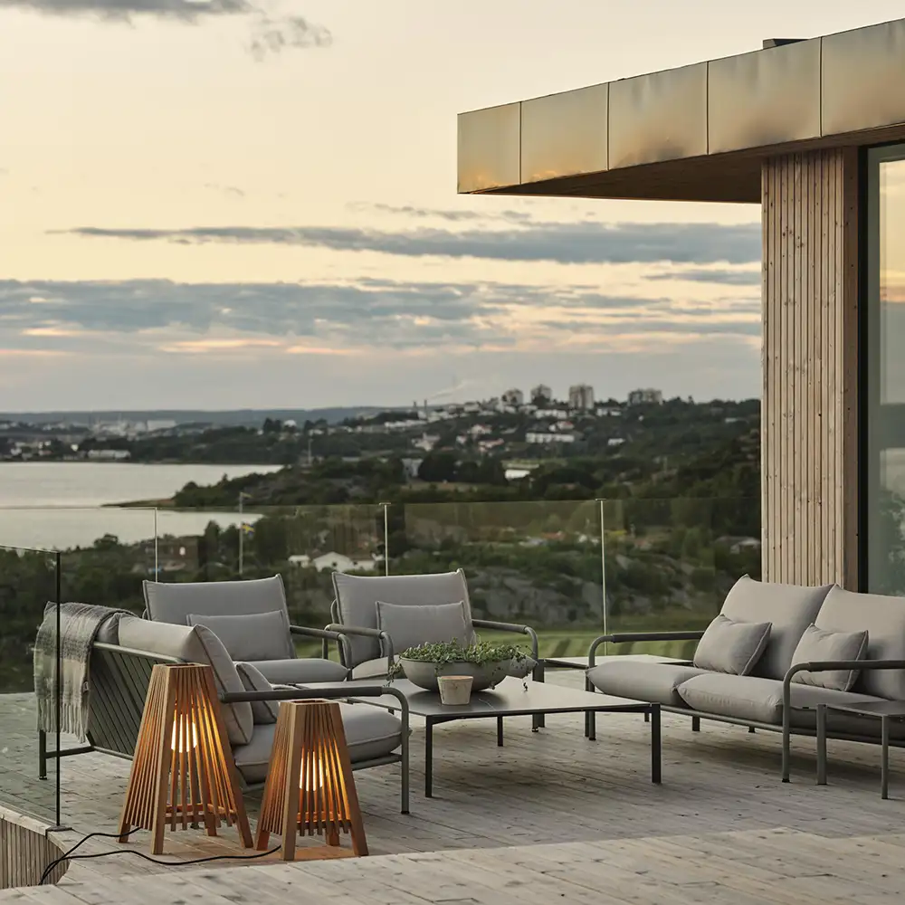 Lerberget fåtölj grön / ash 