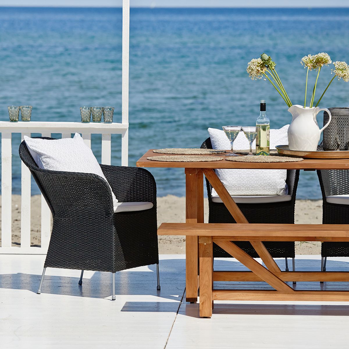 George bänk 220 cm teak