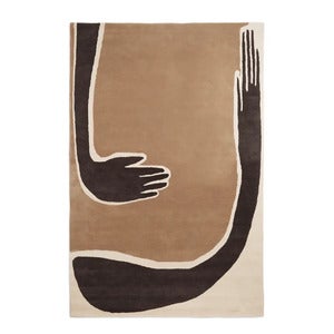 Pose Tuftad Matta 200x300 cm - Dark Coffee/Offwhite