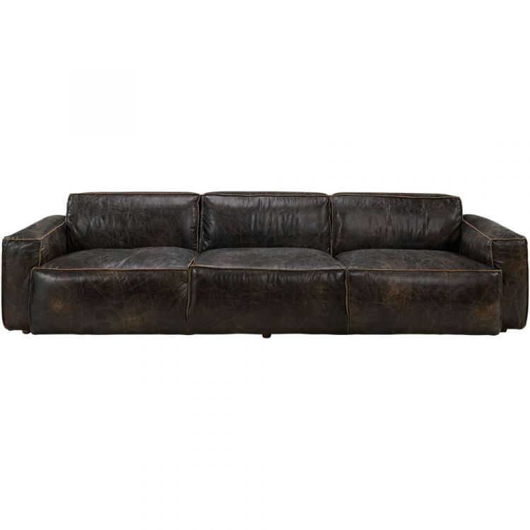 Buddy 4-Sits Soffa Leather Fudge