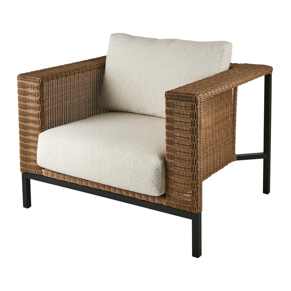 Shell Fåtölj Teddy Rice/ Black