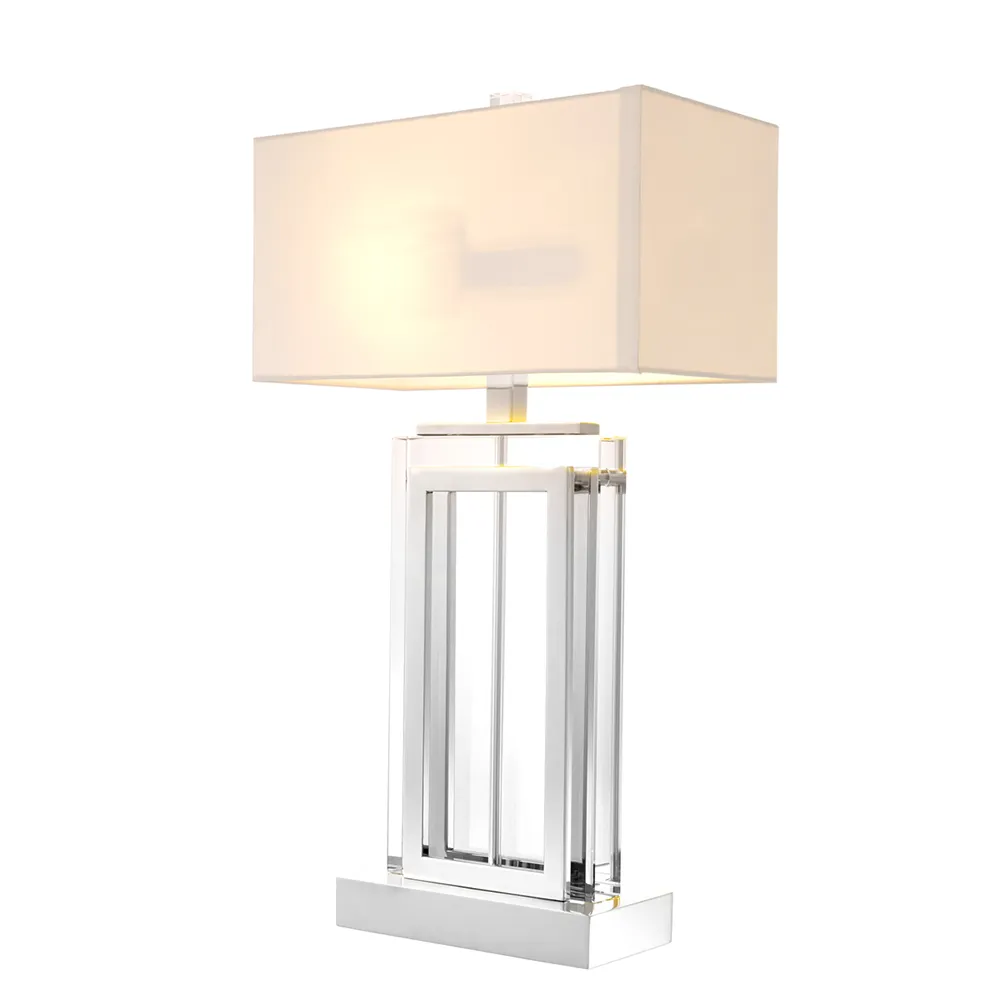 Bordslampa Arlington Crystal Nickel