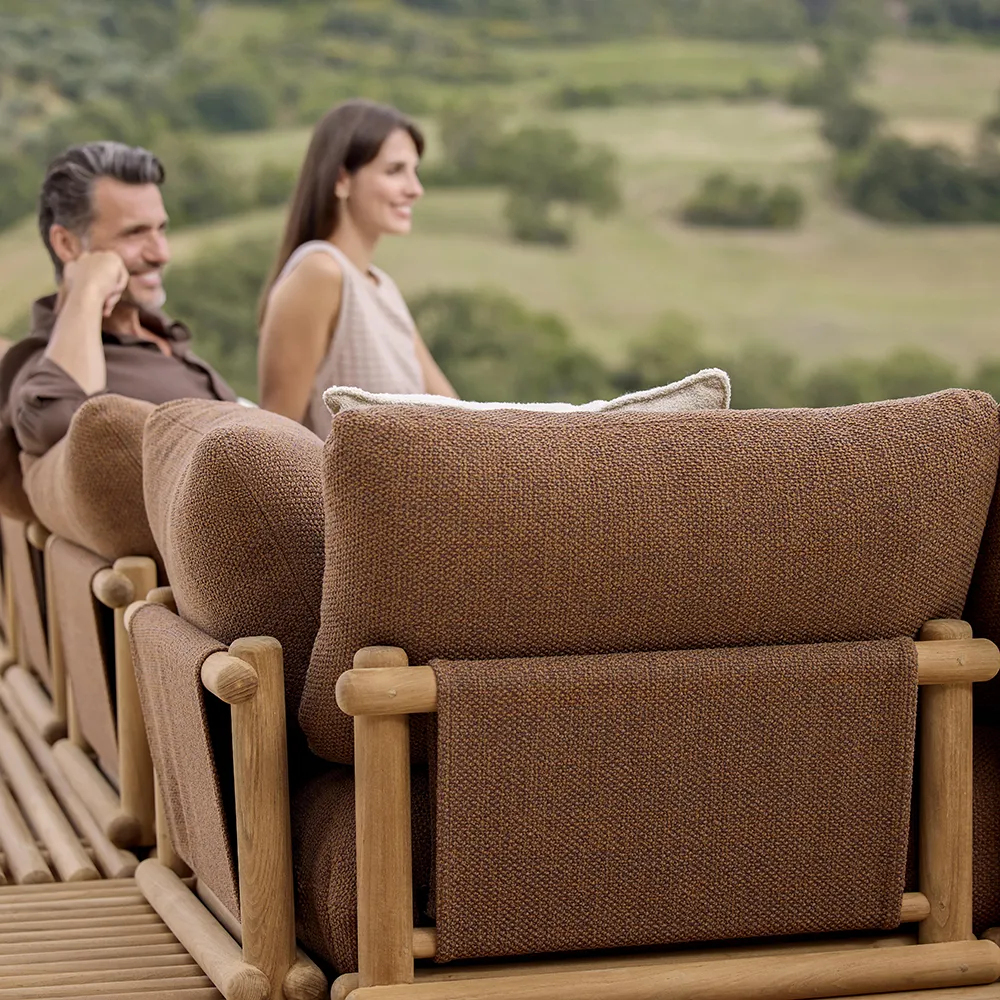 Sticks divansoffa Teak/umber brown