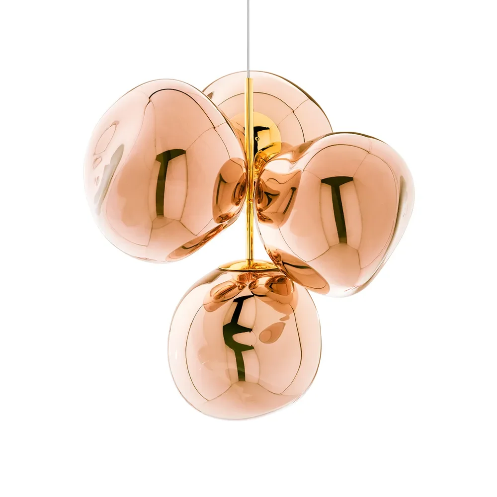 Melt Chandelier Small takkrona Copper LED