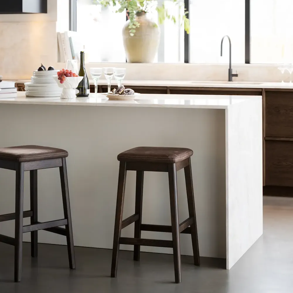 Livermore barpall brun ek/läder