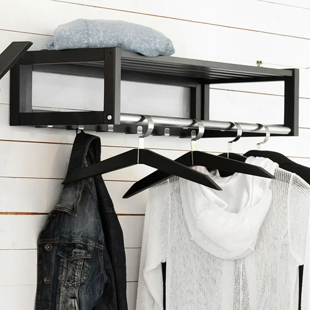 Confetti hatthylla 80x30 cm svart