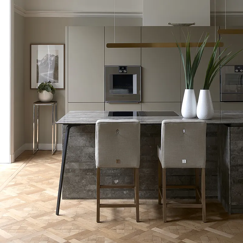 Cape Breton barstol Linen flax