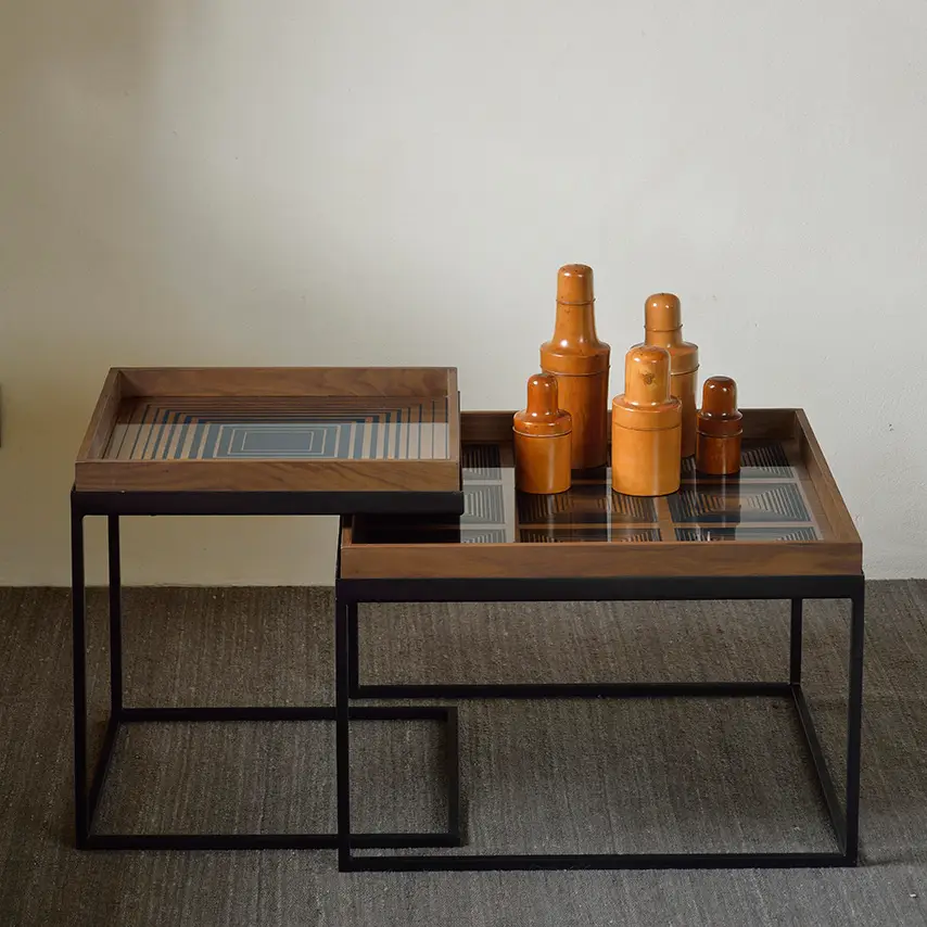 Squares bricka 51x51 cm ink