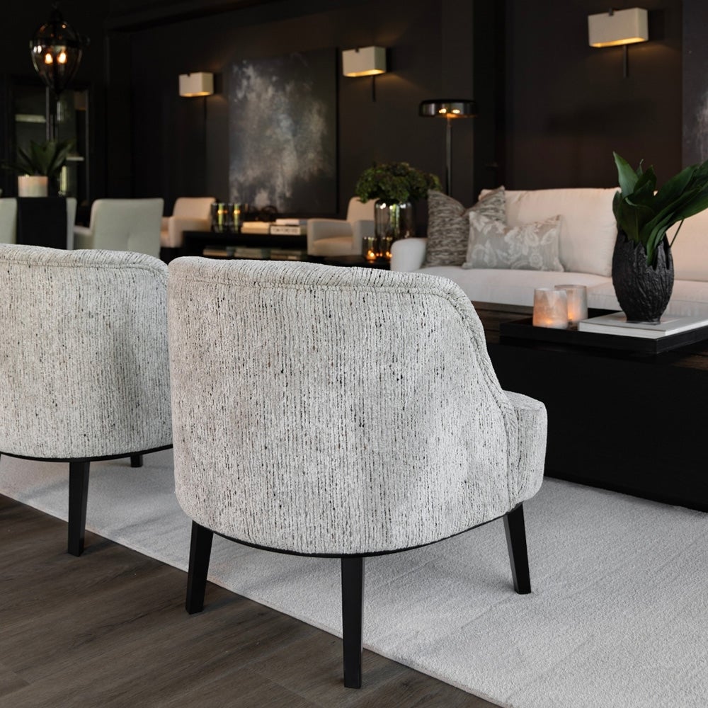 Fairfax tygfåtölj Hailey shell