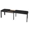SM107 Matbord 101x160-316-368 cm Svart lackad ek