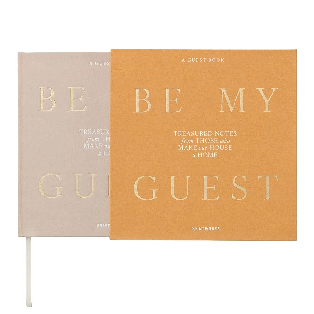 Gästbok Yellow Be My Guest