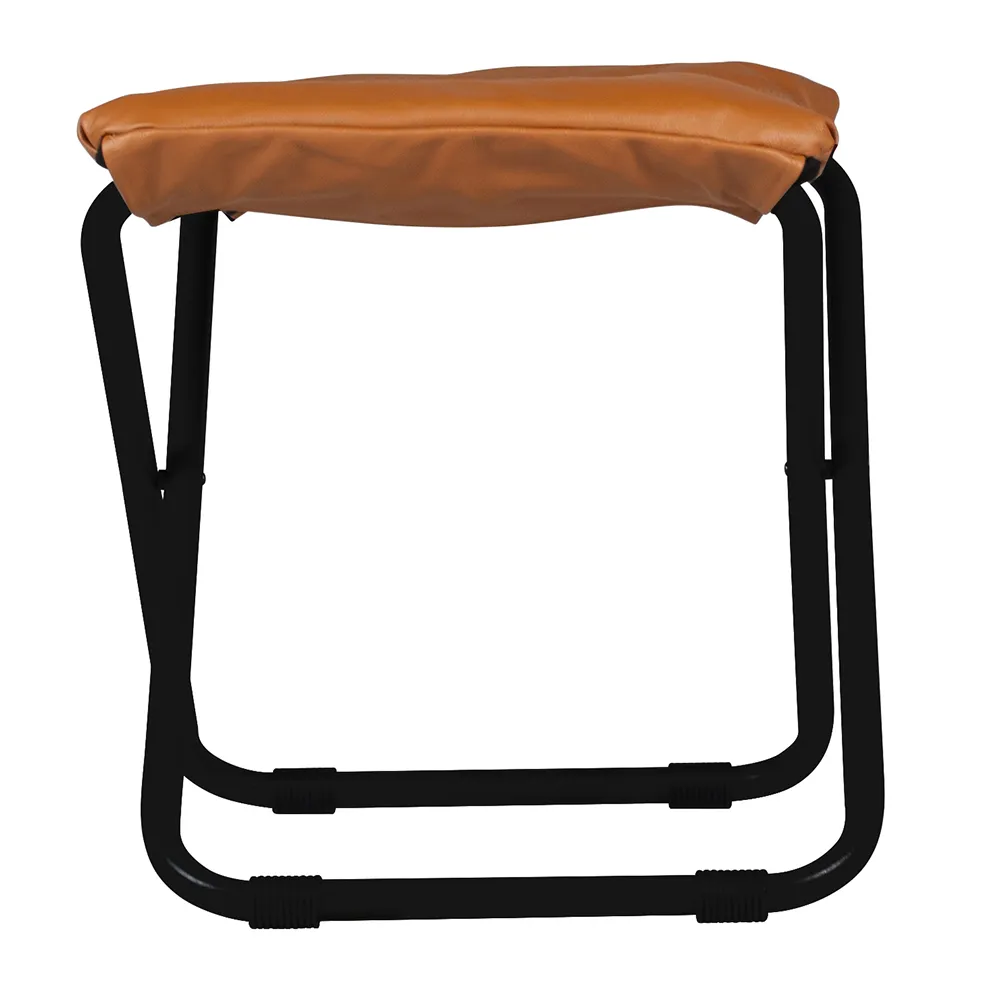 Chico fotpall cognac leather 