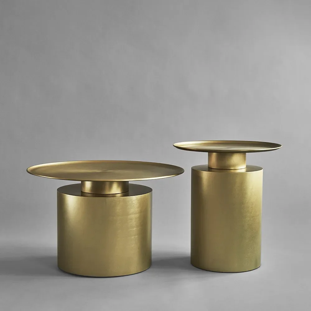 Pillar Soffbord lågt - Brass