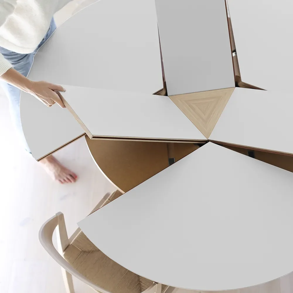 Sm33 Bord Ek Vitolja/Svart Nanolaminat