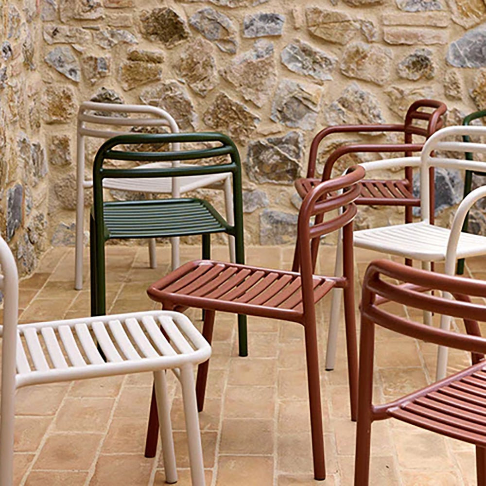  Bliss matbord inkl.två stolar-Mörkgrön aluminium