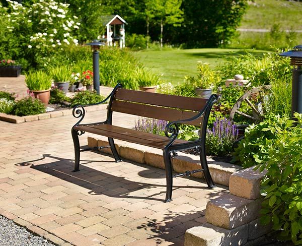 Köpenhamn parkbänk svart/java 