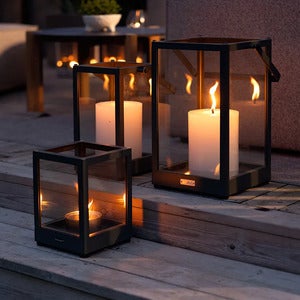 Belfort ljuslykta liten svart 