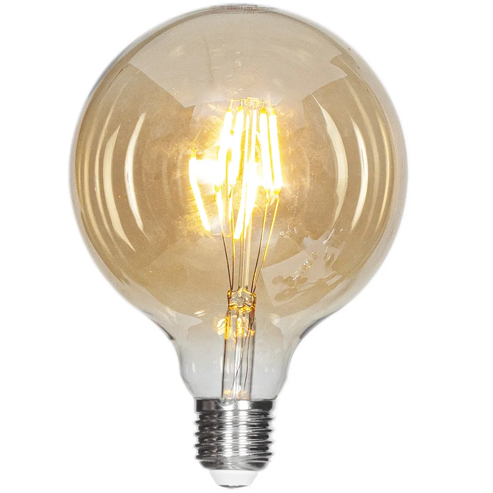 Filament ljuskälla LED dimbar glob E27 4W Ø125mm Amber 