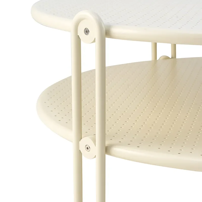 Blixt soffbord 85 cm Pearl White