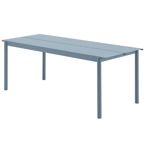 Linear Steel Matbord 200X75 cm Pale Blue 