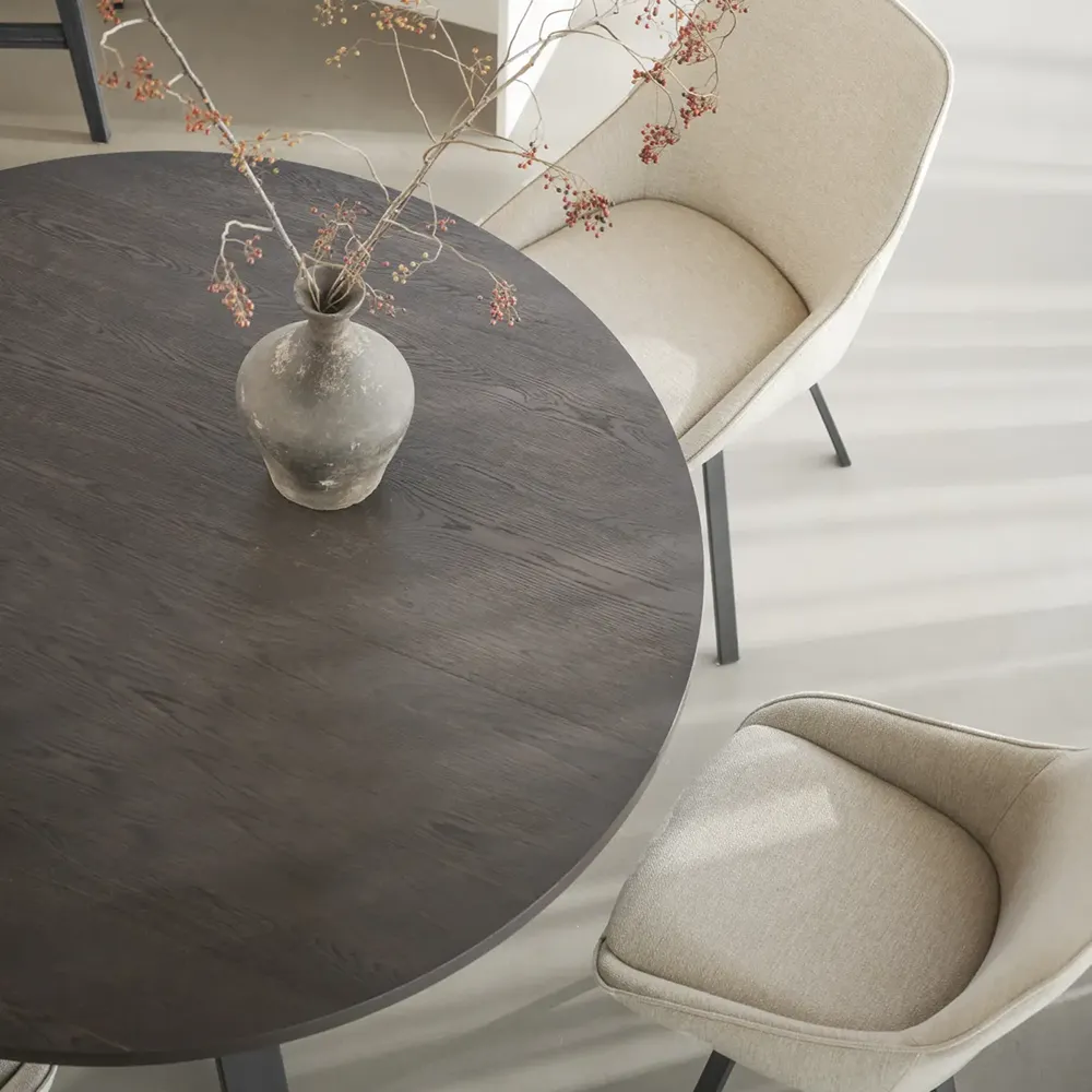 Maddock matbord Ø135 cm brun ek