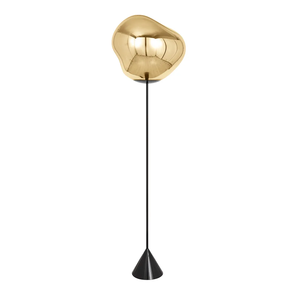 Melt Cone Slim Golvlampa Gold LED
