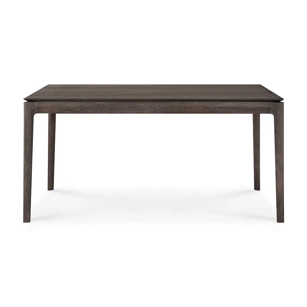 Bok Matbord 90x160-240 cm Brunlackad ek