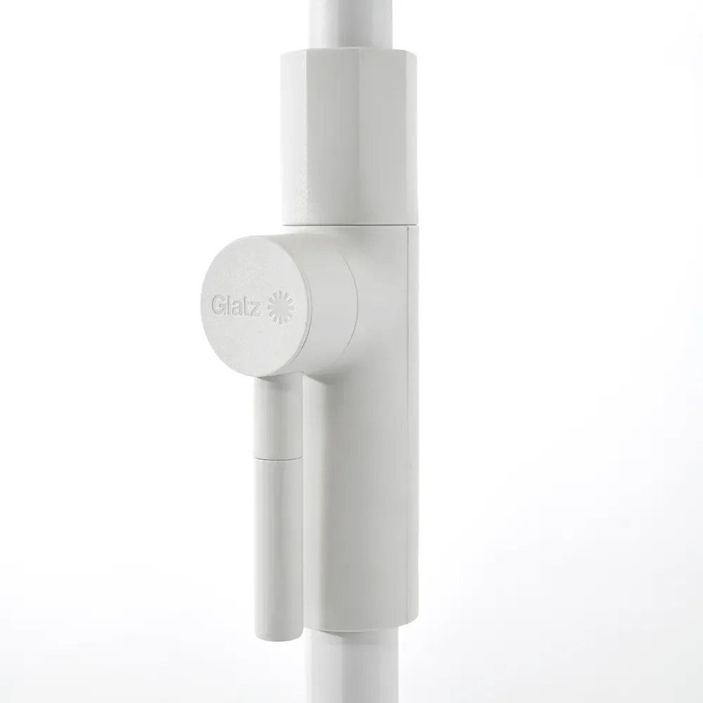 Twist 270 cm parasoll matt white Kat.5 502 Thunder