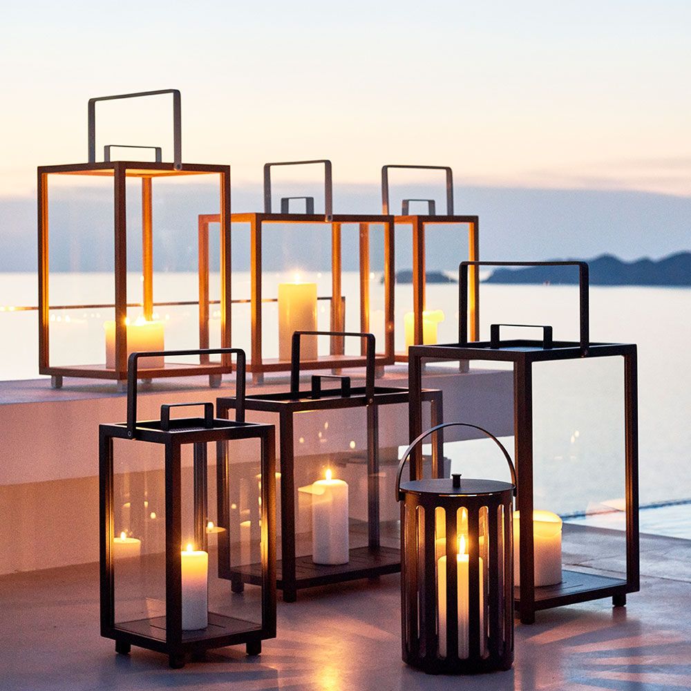 Lighttube ljuslykta Stor Lava Grå 