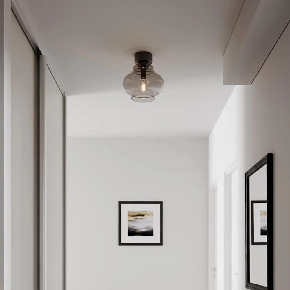 Dolores plafond Ø30cm Grå 