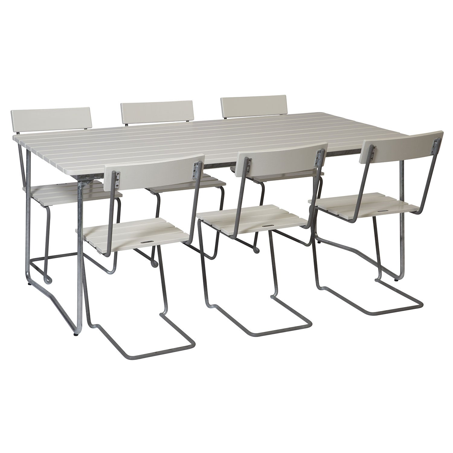 Matgrupp B31 170 cm & Stol 1 Vitlackad Ek