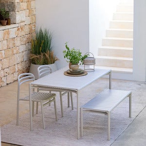 Bliss soffbord/bänk Sand, aluminium