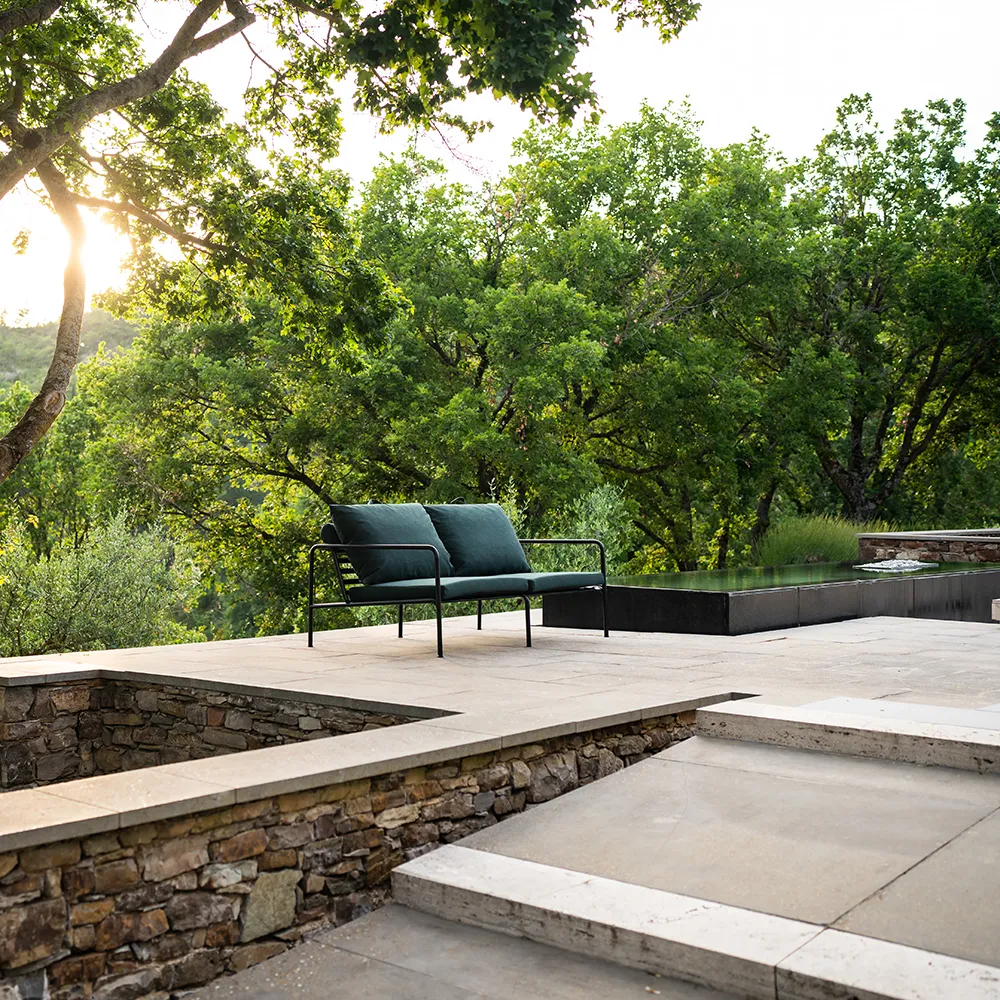 Avon 2-sits soffa Rust/Black