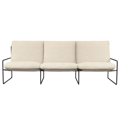 Desert 3-sits soffa Black/Off-white