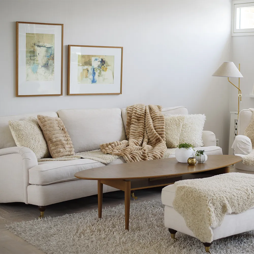 Stripy pläd 120x180 cm Toffee