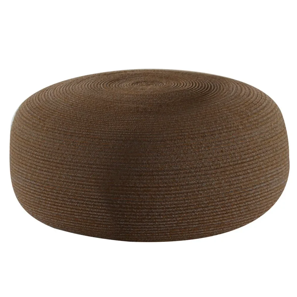 Circle fotpall extra stor Umber brown Soft Rope