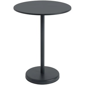 Linear Steel Barbord Ø70 h: 95 cm Anthracite Black 