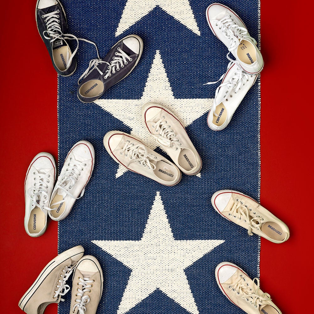 Viggo matta 70x350 cm one dark blue / vanilla 