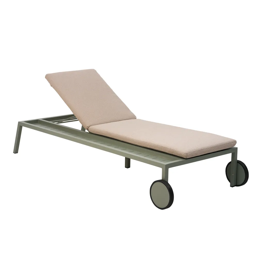 2-pack Samvaro solsäng  Dusty green / Teddy beige