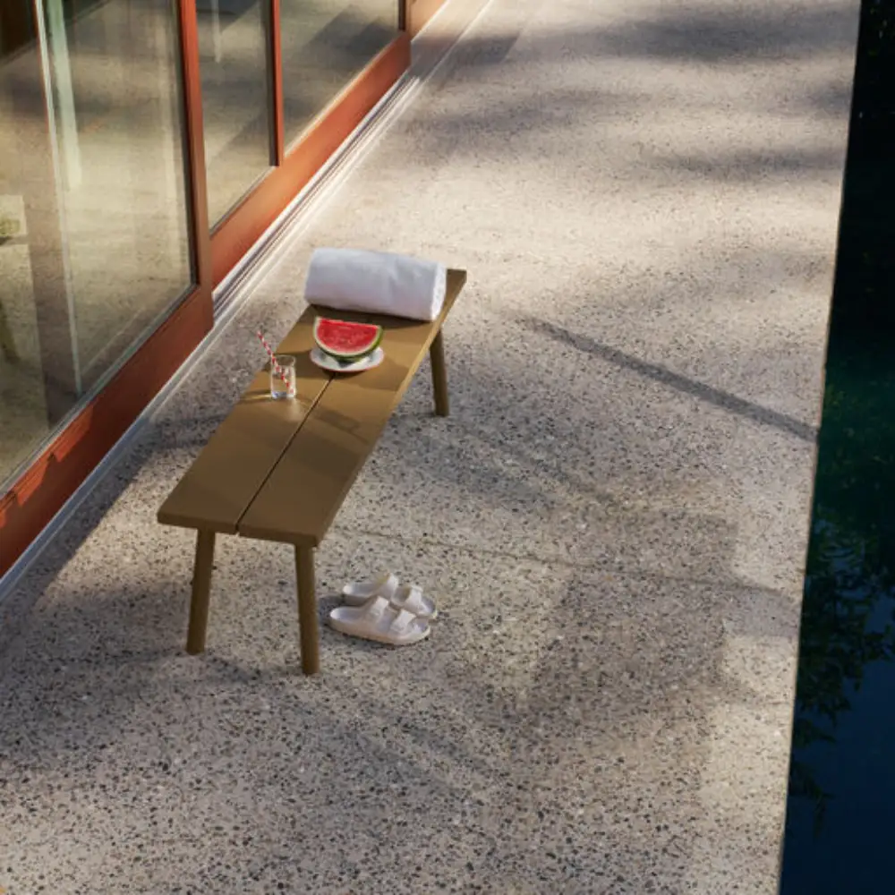 Fred's bench utomhusbänk mochaccino