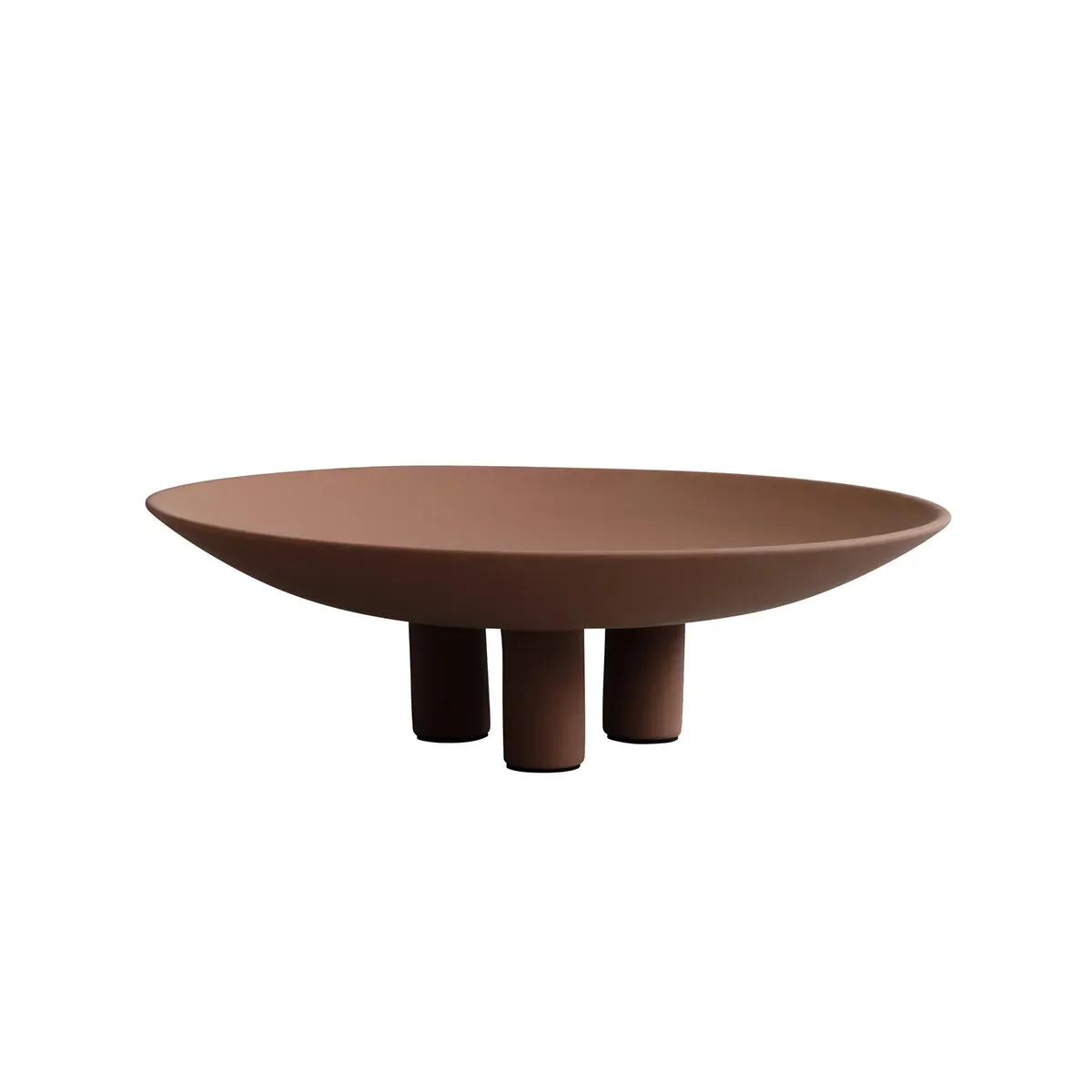 Handmålad dekorationsfat Duck Big Almond Ø 45 cm