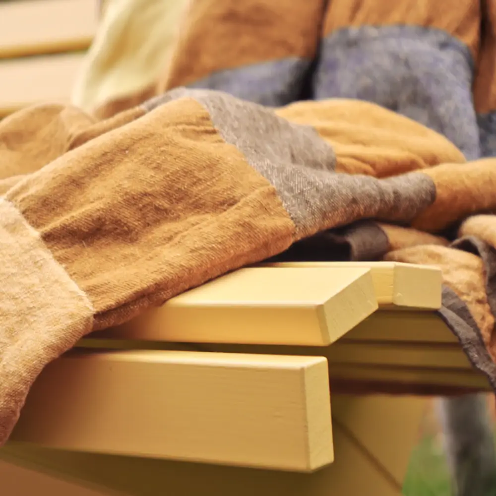 Lund soffa Gyllene ockra