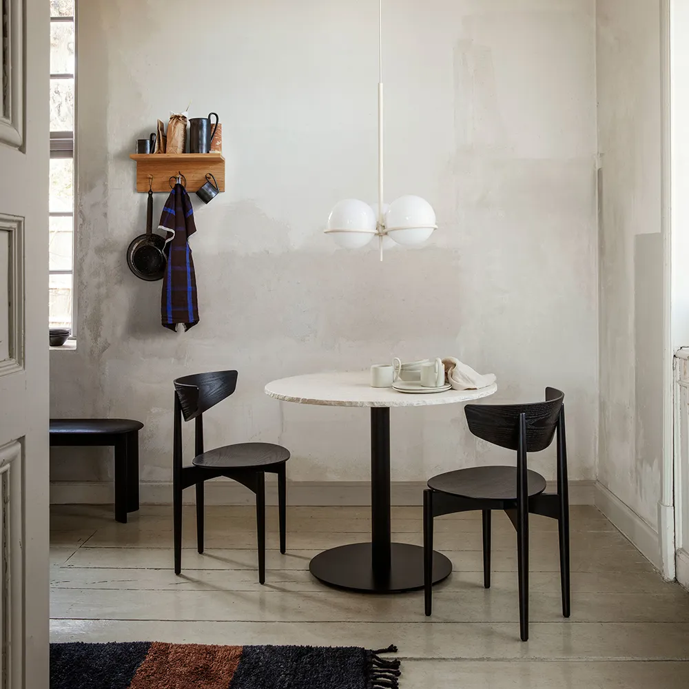 Mineral Matbord - Bianco Curia/Black