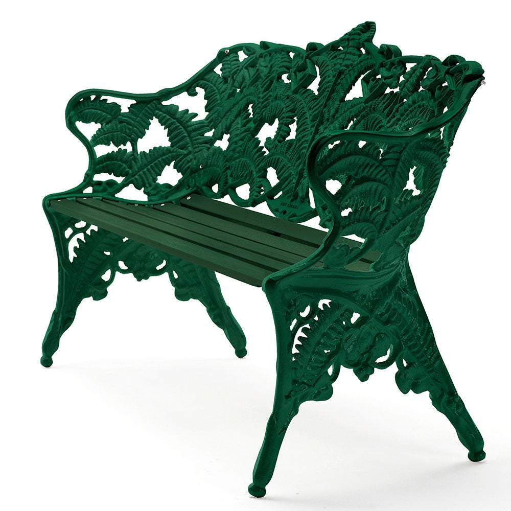 Classic soffa gavlar: grön / virke: grönlackerad furu